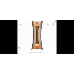 CLAXY Modern Wall Sconce 1 -Light Vintage Brushed Brass Wall Lamp
